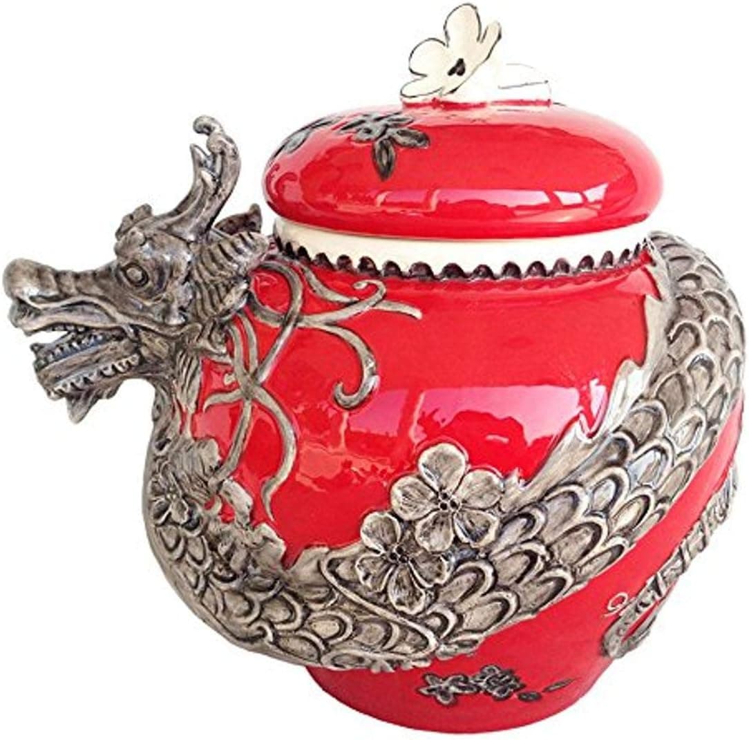 Blue Sky Ceramic, Red 17622 Dragon Cookie Jar