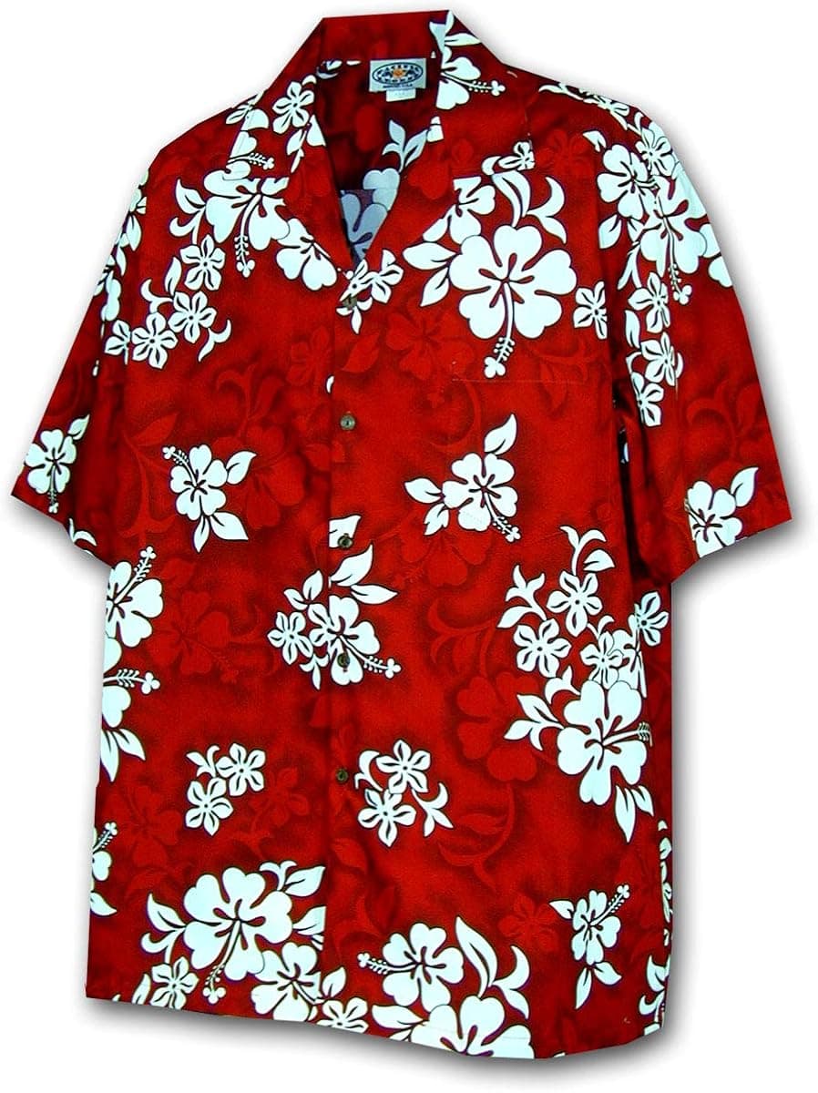 Pacific Legend Tropical Shirts White Hibiscus