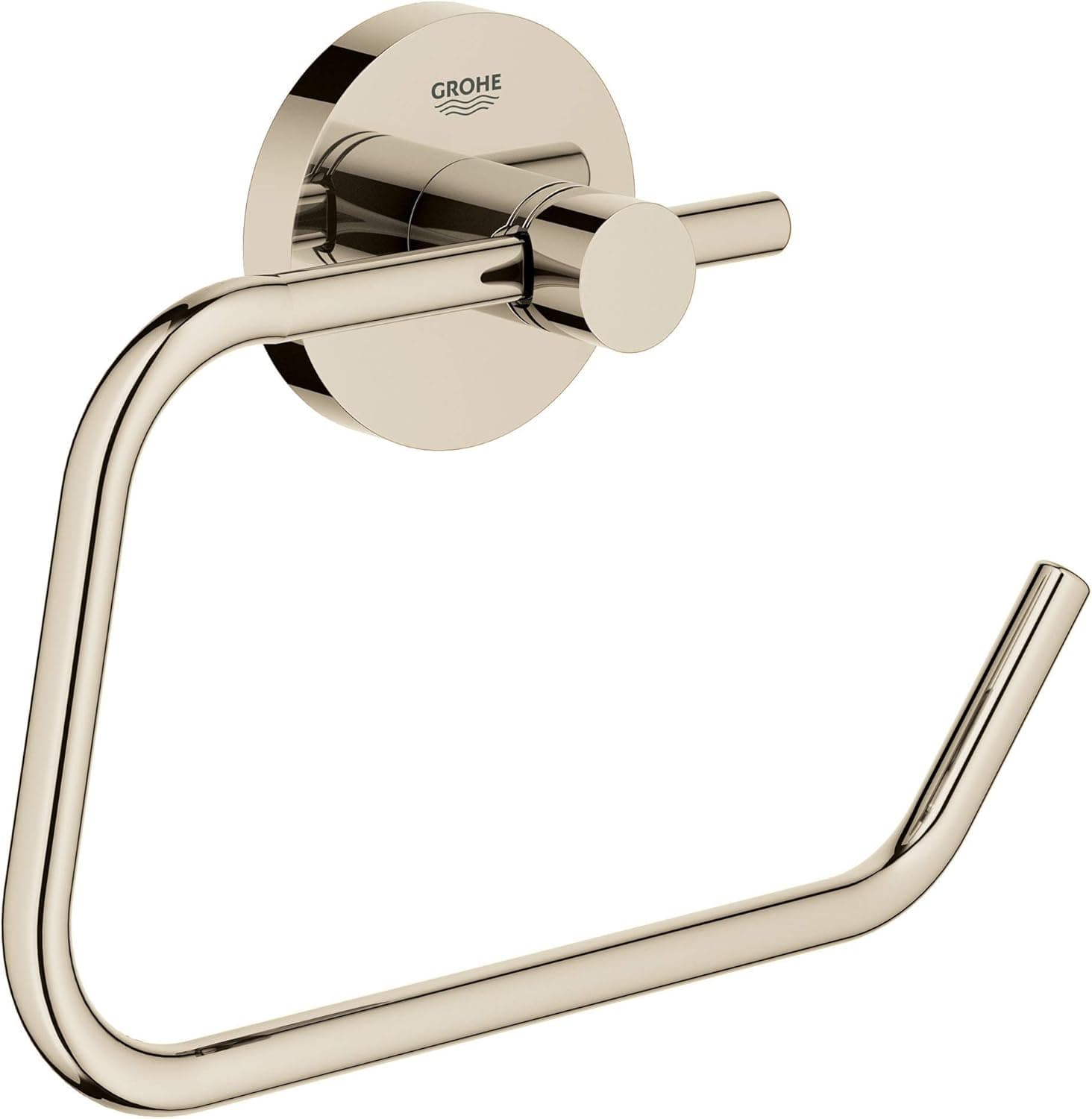 GROHE 40689BE1 Essentials Pivoting Toilet Paper Holder, Polished Nickel