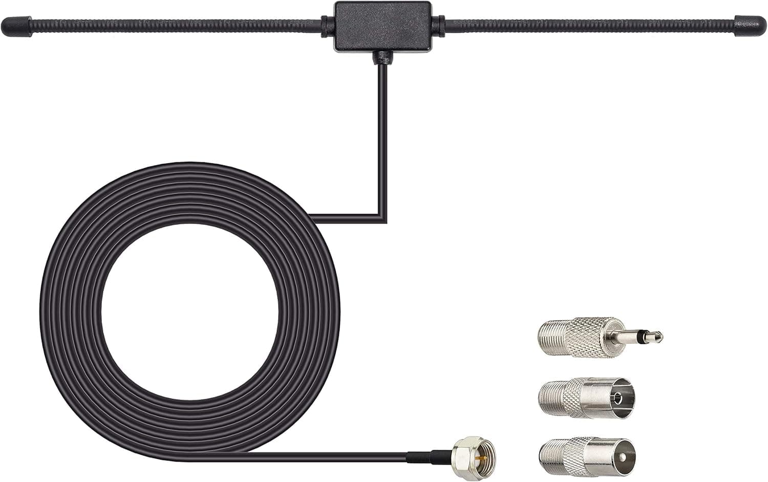 Bingfu FM Radio Antenna FM Dipole Antenna FM Antenna for Stereo Receiver Indoor Pioneer Onkyo Yamaha Marantz Bose Wave Music System FM Radio Home Stereo Receiver AV Audio Video Home Theater Receiver