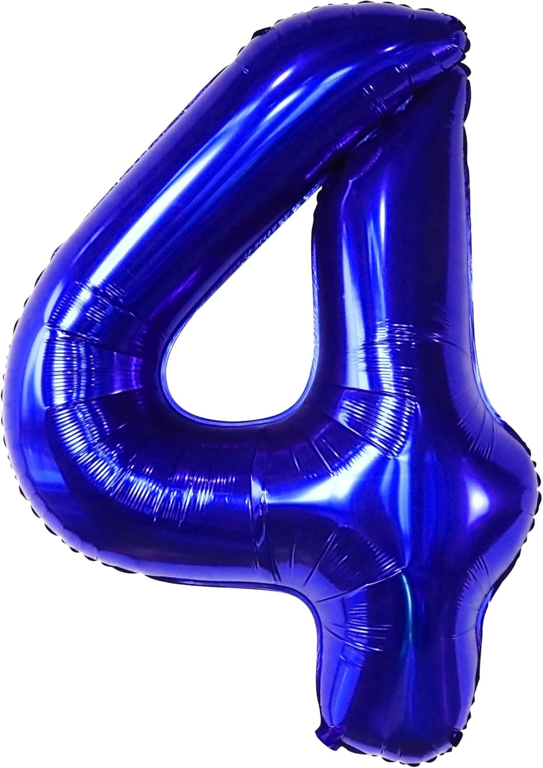 Big, Blue Number 4 Balloons for Birthdays - 40 Inch | Navy Blue 4 Balloon Number | Shark Balloons, Baby Shark 4th Birthday Decorations for Boys | Blue Number 4 Balloon, Baby Shark Birthday Decorations