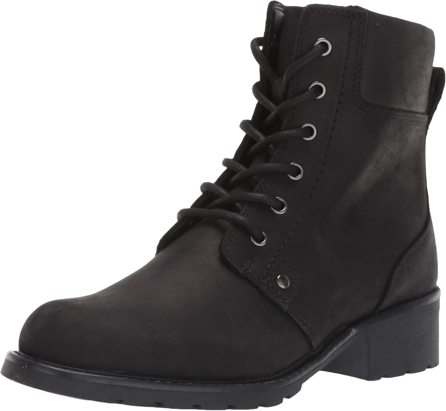 Clarks Women's Orinoco Spice Ankle Boot, Black Leather, 8.5