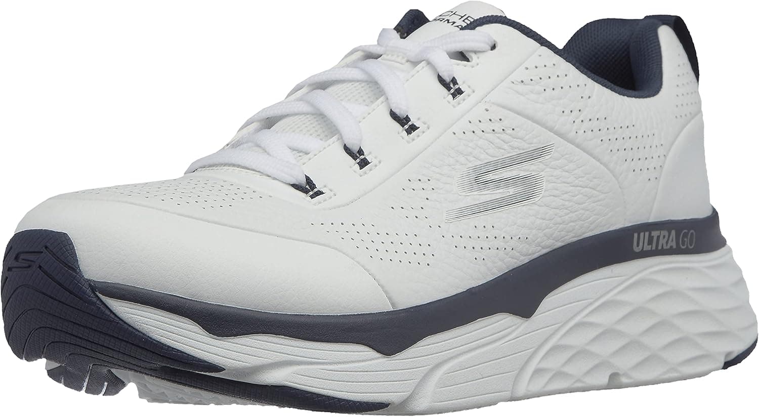Skechers Men's Max Cushioning Elite Lucid-Premium Leather Walking & Running Shoe Sneaker