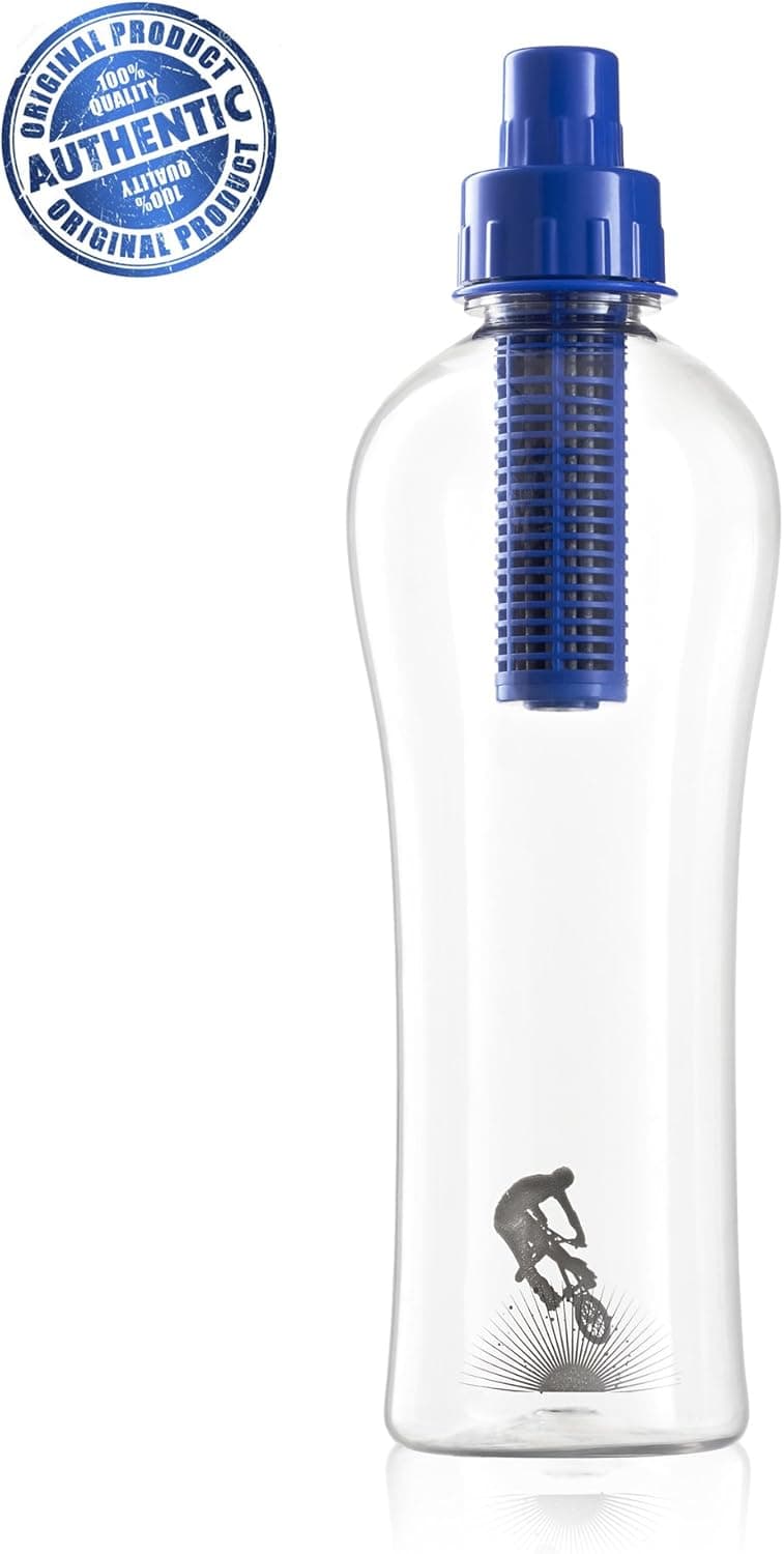 SmartDrop Sport Water Filter Bottle - BPA Free 20oz - Reusable Carbon Filter - Water Bottle