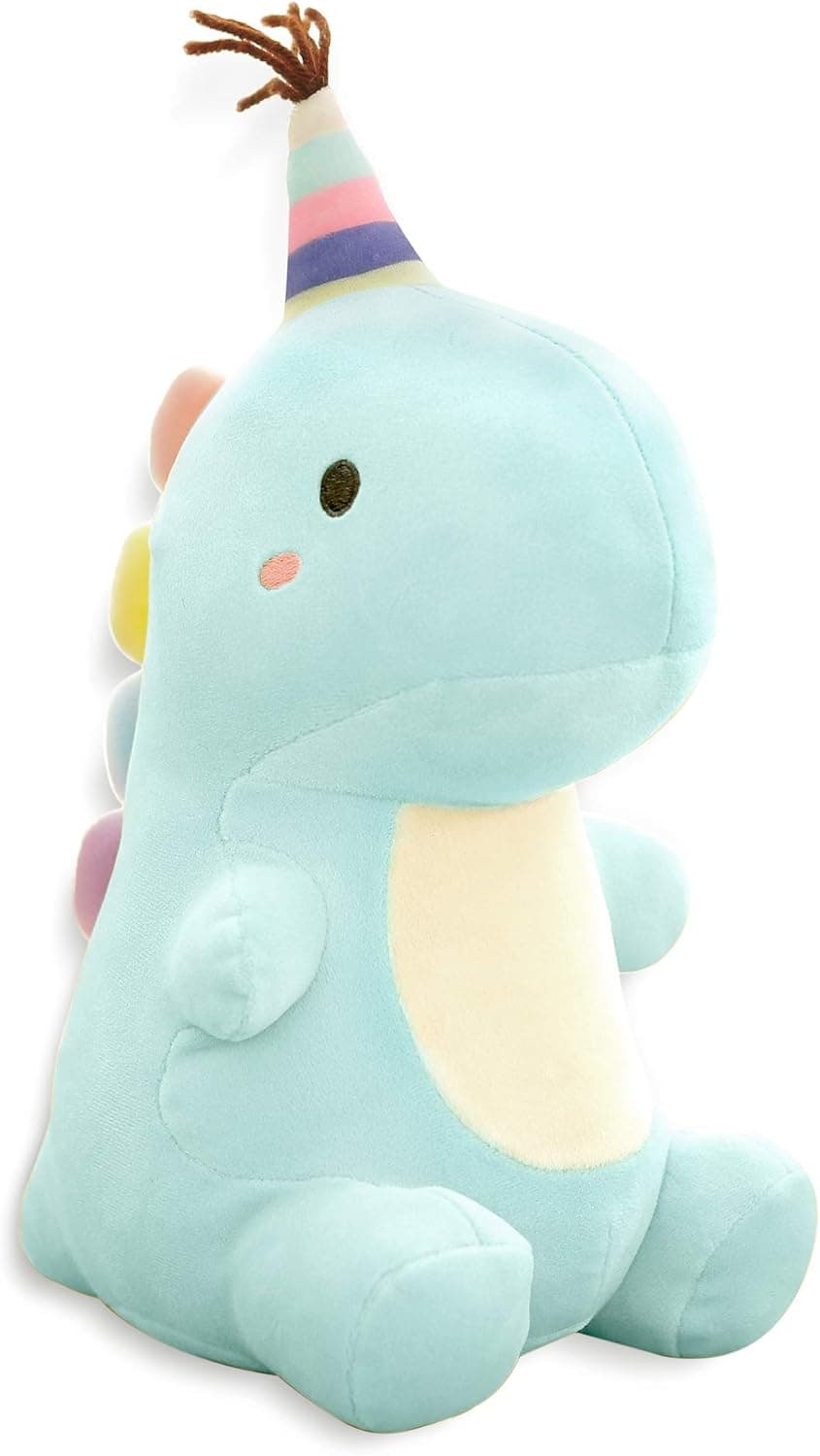 Ahlulu Cute Dinosaur Plush Toy 10" Soft Stuffed Animal Doll for Kids Babies Toddlers, Blue