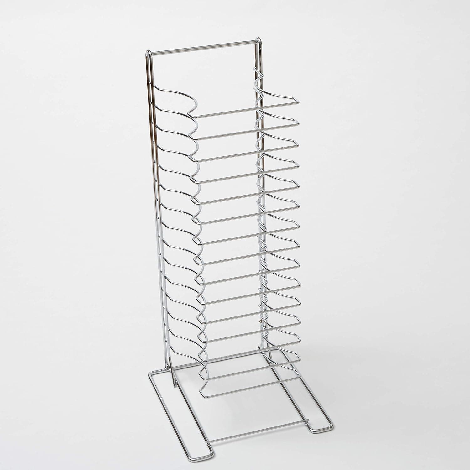 American Metalcraft 19029 Chrome-Plated Steel Standard Pizza Rack, 15 Slots, Silver