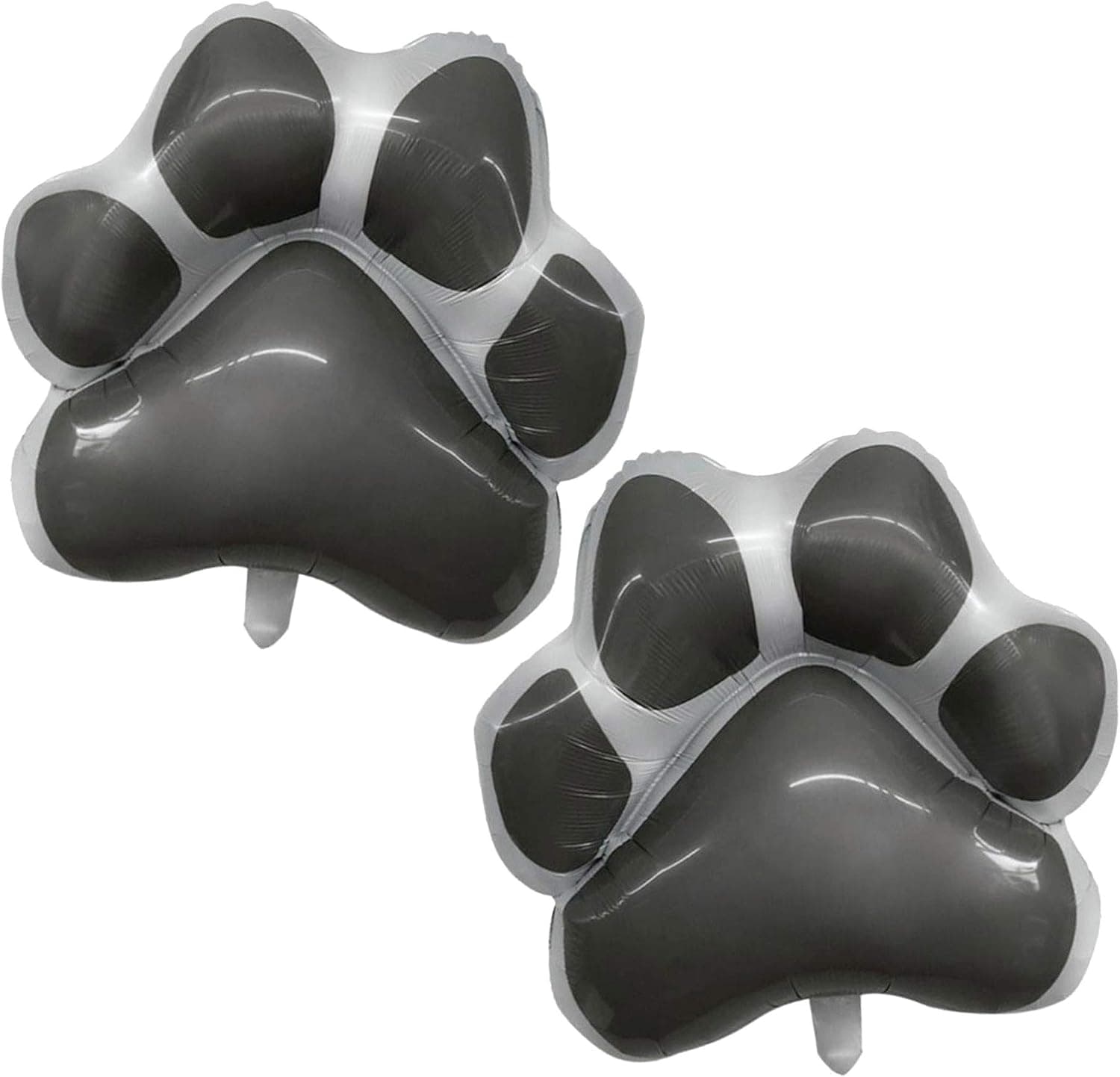 2 pcs 26 inch Dog paw balloon party decorations for birthday party decoration dog’s birthday(black)