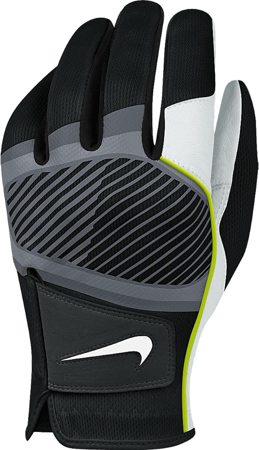 Nike Golf Tech Flow Cadet Glove (Left), Medium/Large, Black/White/Volt