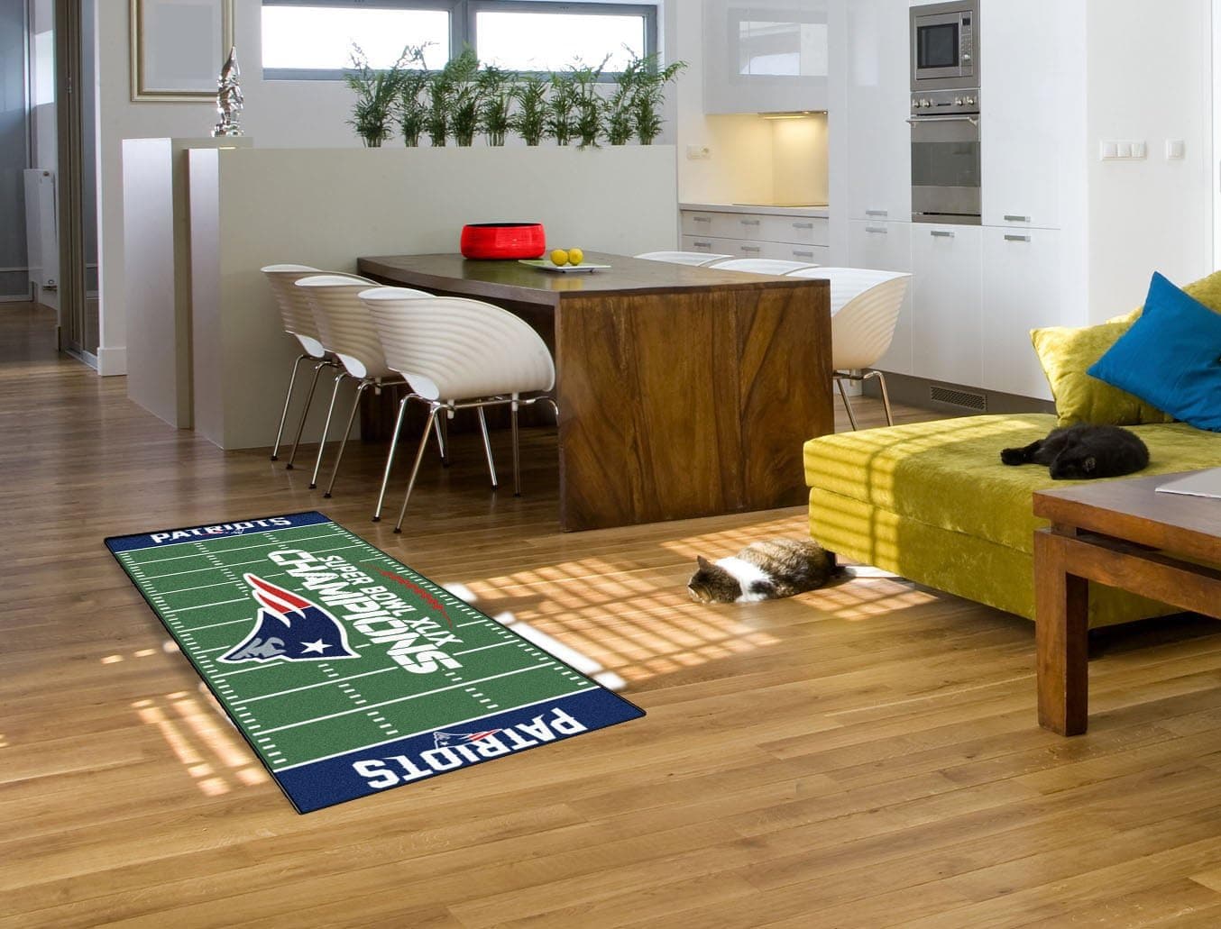 FANMATS 17685 New England Patriots Super Bowl XLIX Champions Runner