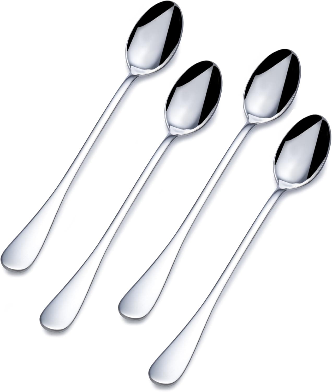 Towle Living Basic Stainless Steel Ice Beverage Spoon, Set of 4