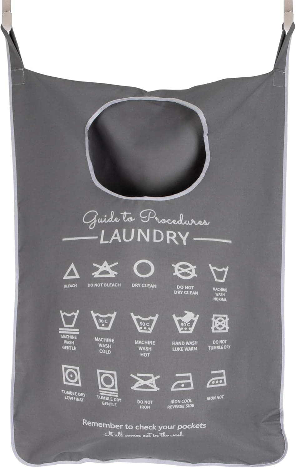Hanging Laundry Hamper Bags ​with ​Wash Bag for Delicates, Bras - Large Door Hampers ​for ​Dirty Clothes - Clothing Storage ​and​ Washing Baskets with Hooks - Portable, Space Saving
