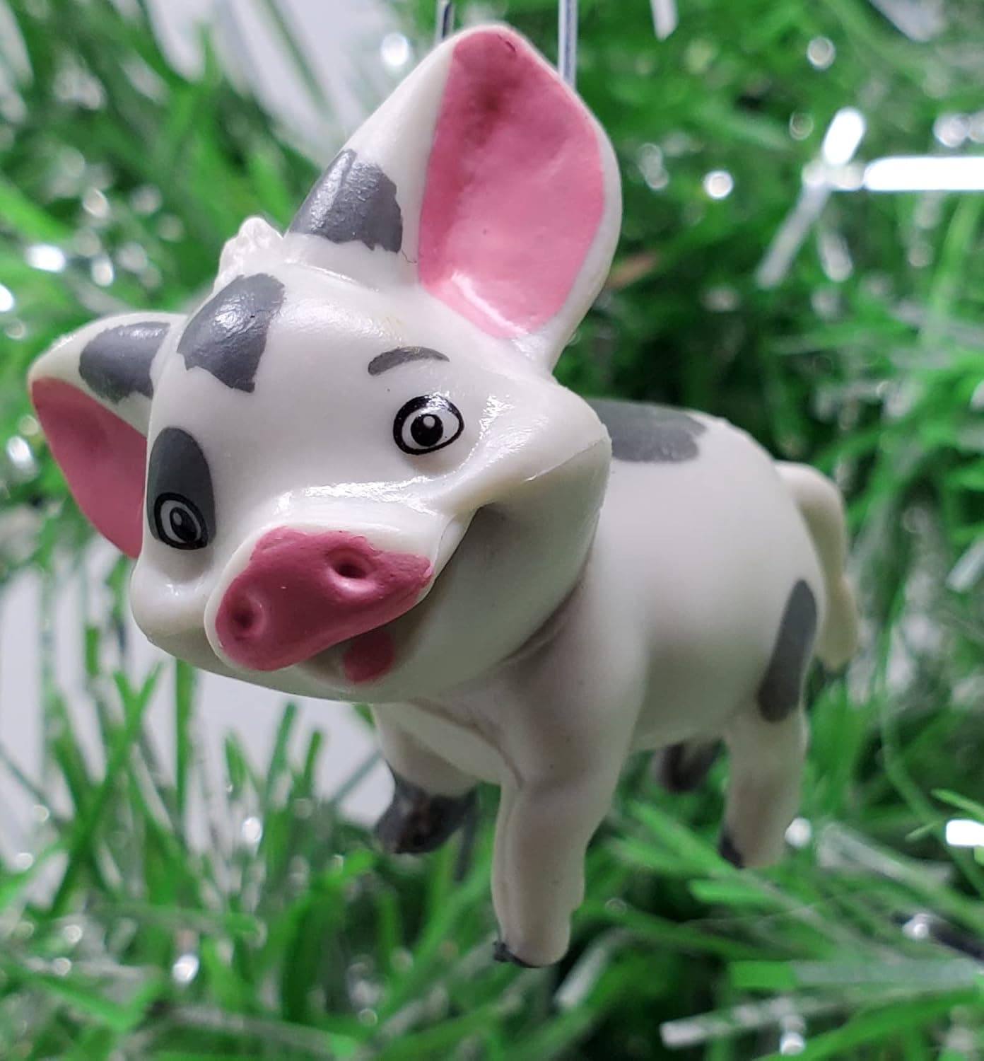 Moana Mini Christmas Ornament Set with Pua The Pig and Kakamora Coconuts - Unique Shatterproof Design