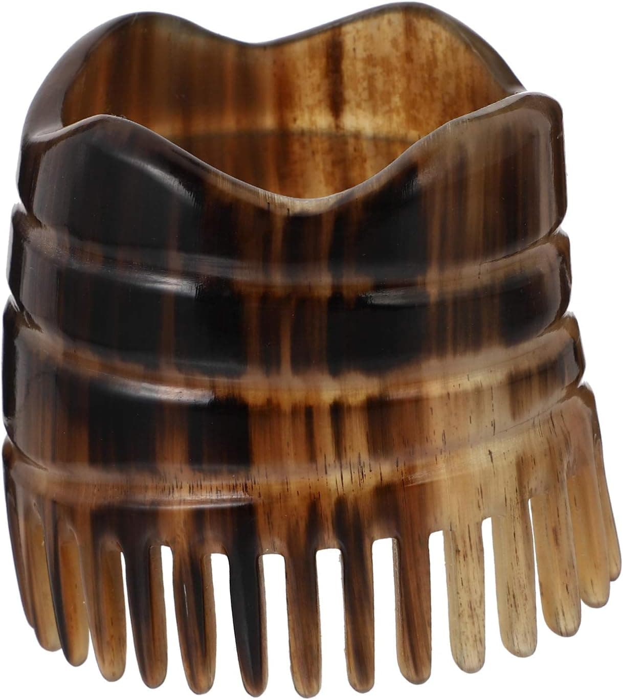 Healifty Head Massage Tool Hair Scalp Massager Natural Bull Horn Detangling Brush Fine Teeth Head Massager Exfoliating Shampoo Brush Scalp Scrub Shower Head Scratcher Comb Scalp Massage Comb