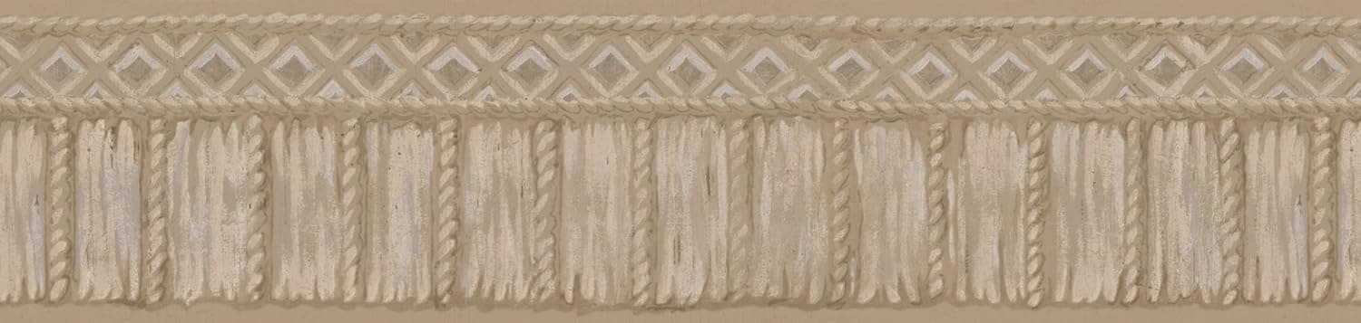Brewster 418B217 Borders and More Rope Wall Border, 5.125-Inch by 180-Inch, Brown