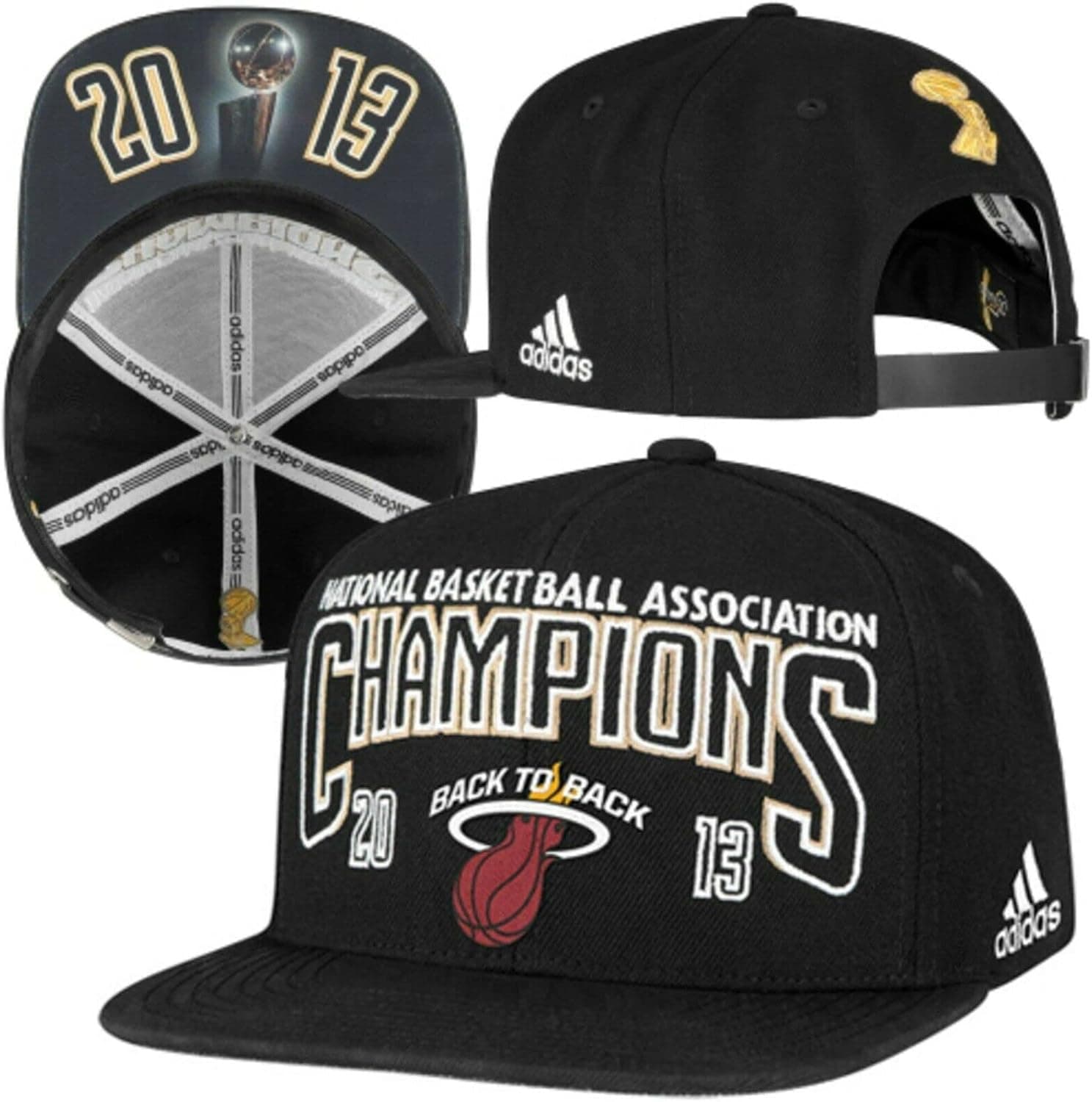 Miami Heat 2013 NBA Finals Champions Official Locker Room Snakeskin Snapback Hat
