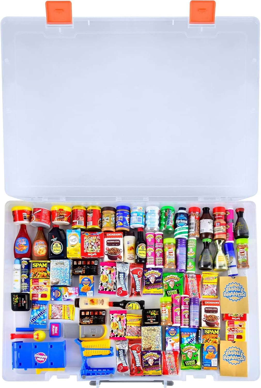 Toy Organizer Case Compatible with Mini Brands/ 5 Surprise Series 1 2 3 Mystery Capsule Collectible Toy, Portable Carrying Storage Holder for Hotwheels Cars/ Peppa Pig/ Mini Toys (Box Only)