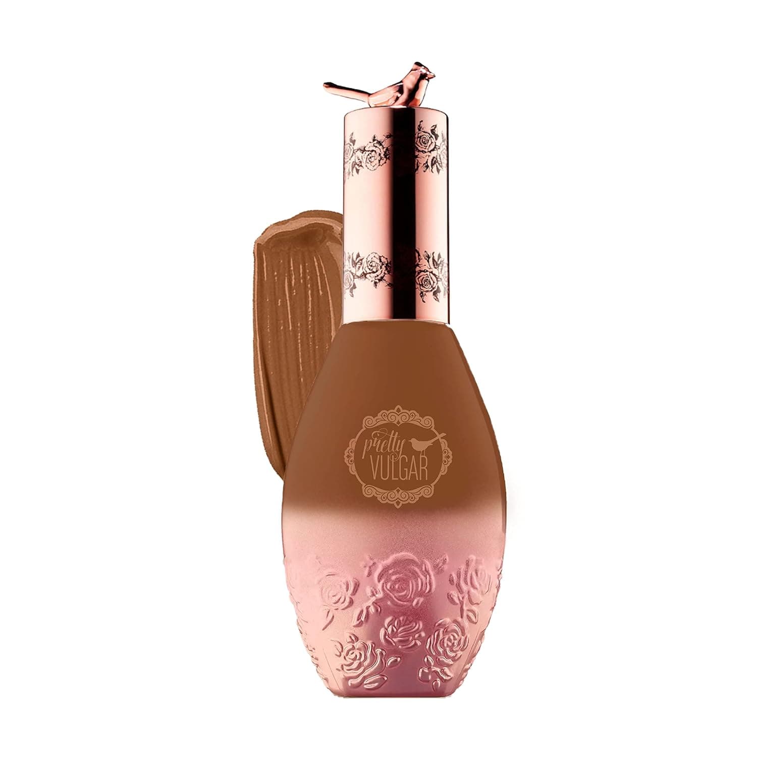 Pretty Vulgar Cool AF Lava Water Foundation, Liquid Foundation with Detoxifying Charcoal Powder & Hydrating Moringa Butter, Full Coverage, Matte Finish, Vegan, Gluten-Free and Cruelty-Free, 35mL / 1.17 Fl. Oz.