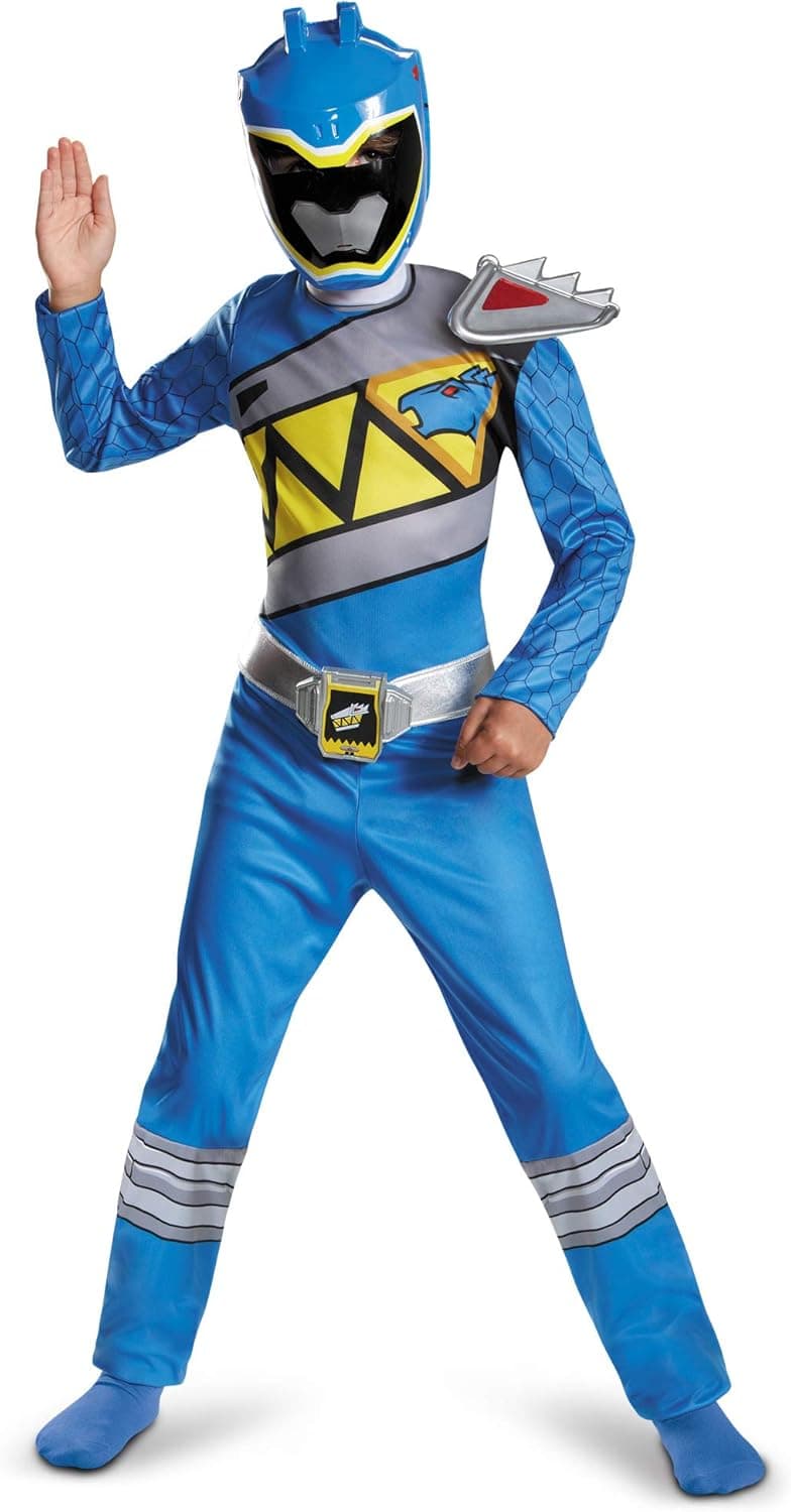 Power Rangers Costume For Boys Blue Dino Charge Kids Beast Morphers Ninja Dinosaur Blue Ranger For Kids