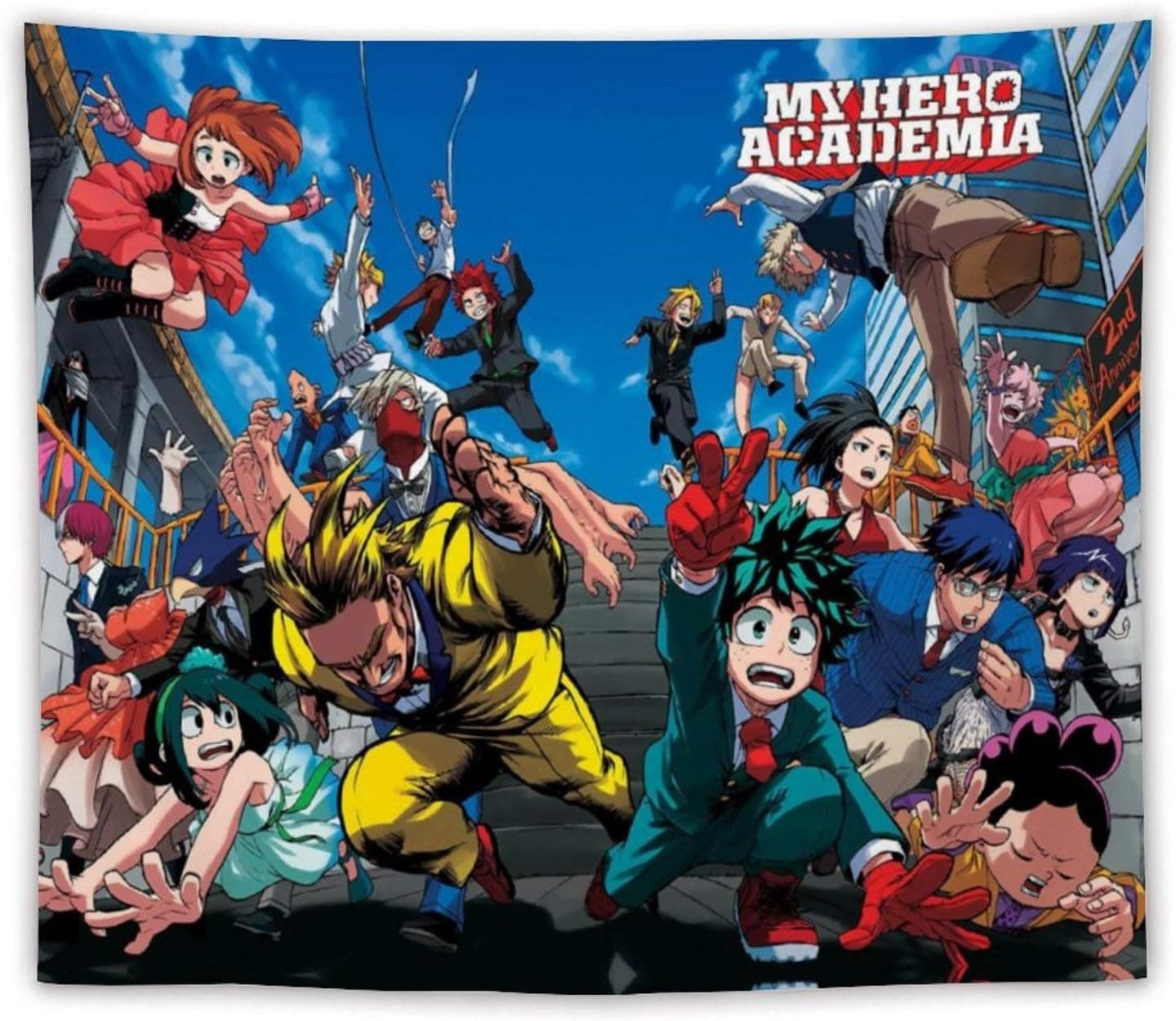 Tapestry Wall Hanging My Hero Academia Tapestries For Living Room Beach Blanket Home Decoration(50"x60")