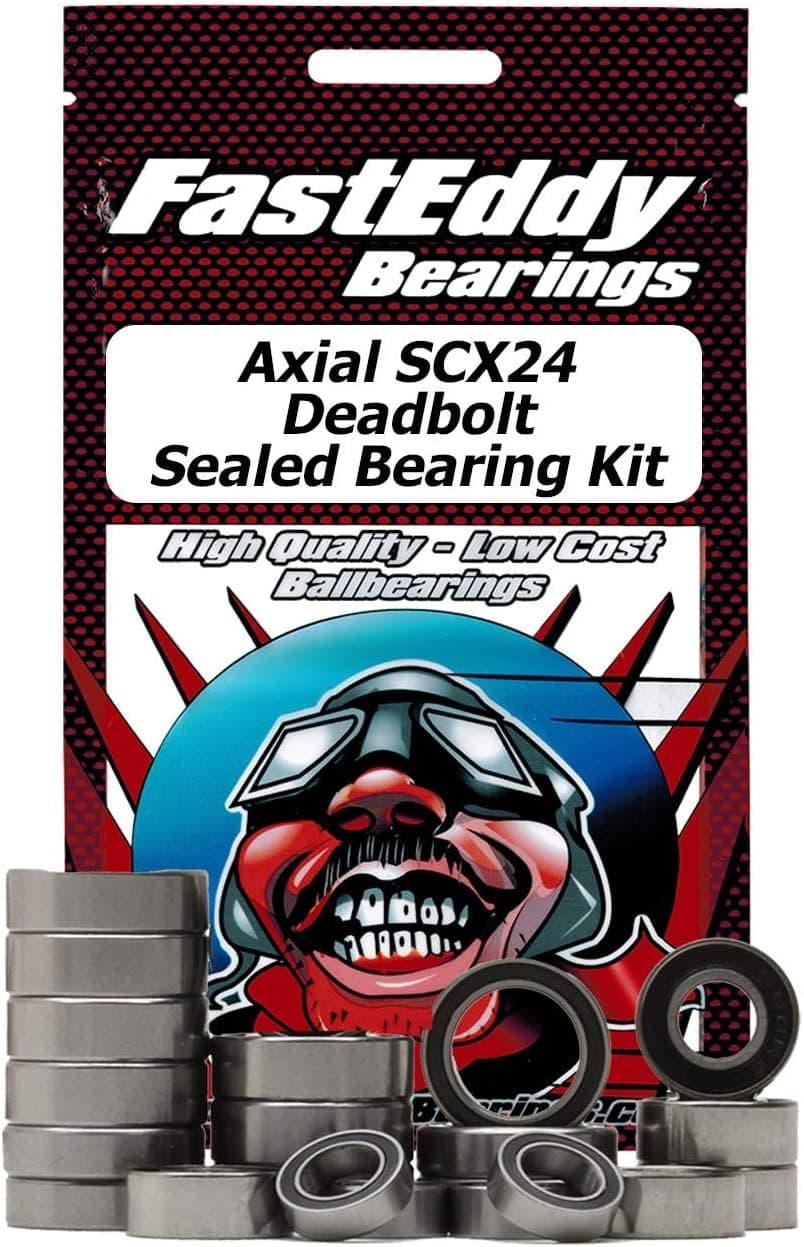 FastEddy Bearings Compatible with Axial SCX24 Deadbolt Sealed Bearing Kit