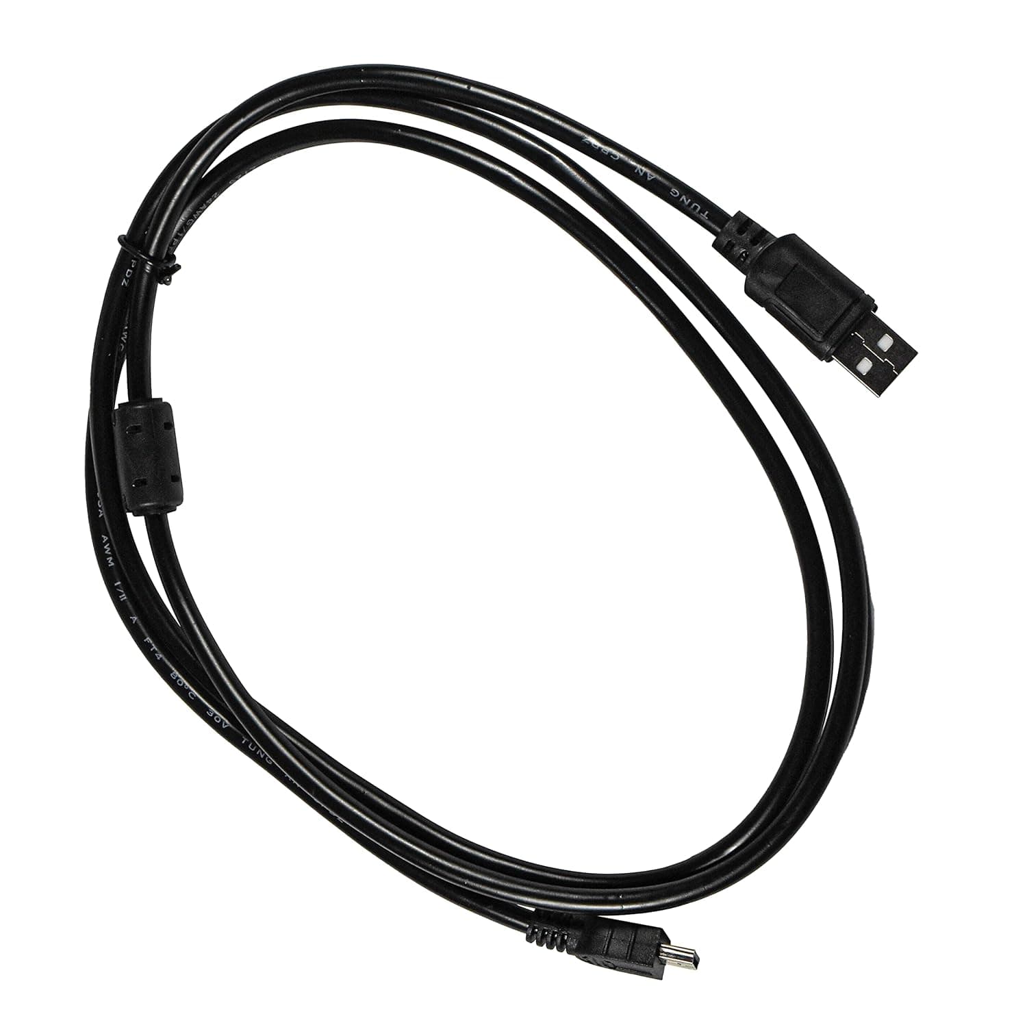 HQRP Male A to Mini B 5-PIN USB Cable Compatible with Sony MHS-PM1 MHS-CM1 Webbie HD Camera