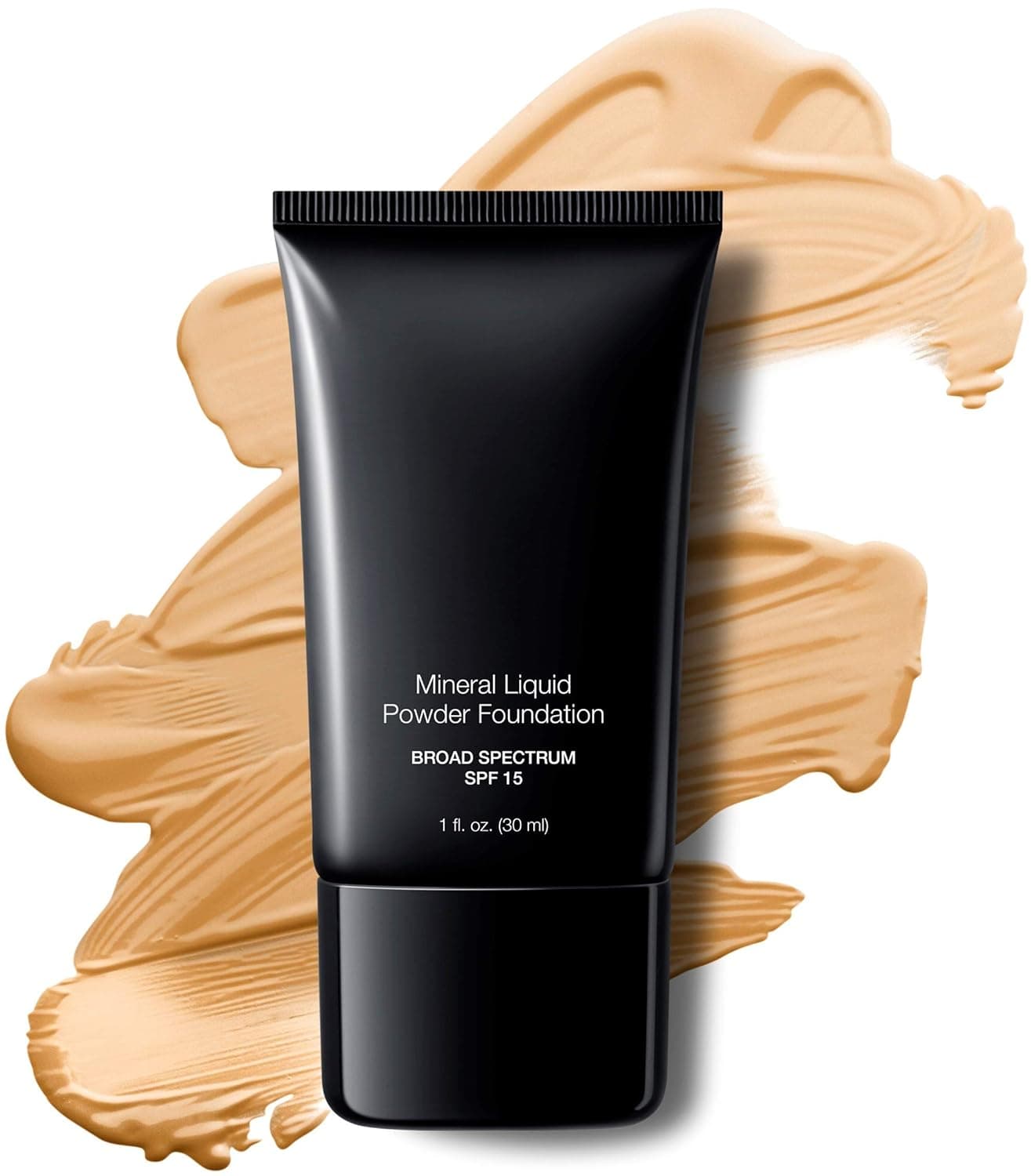 Jolie Mineral Liquid Powder Foundation SPF 15 1 Fl. Oz. Hypoallergenic - For All Skin Types (Almond)