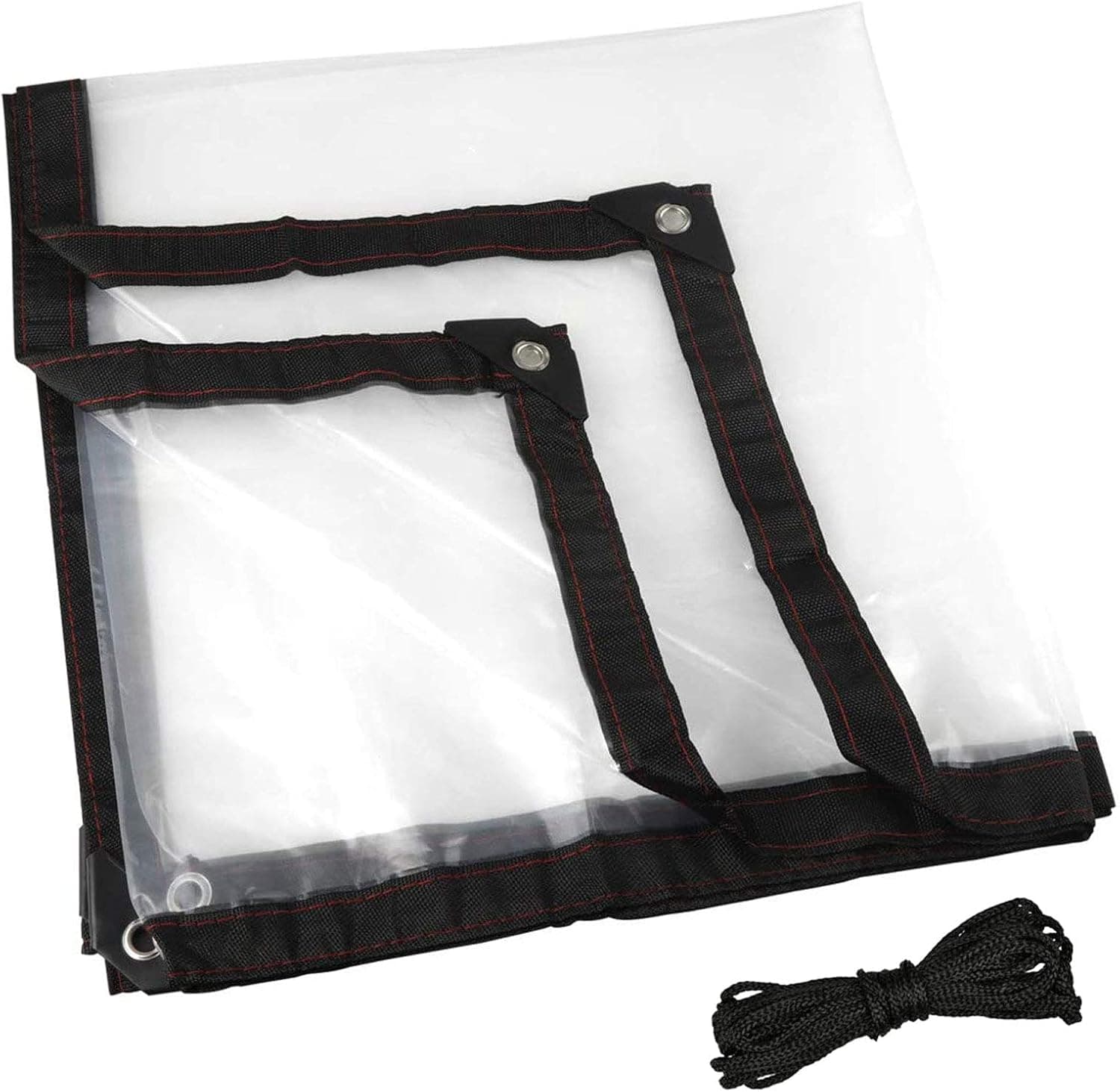 Tarp Heavy Duty Waterproof, Tarpaulin Sheet, Clear Vinyl Tarps with Grommets for Patios, Multi Purpose, Tarp Cover for Outdoor Garden Canopy
