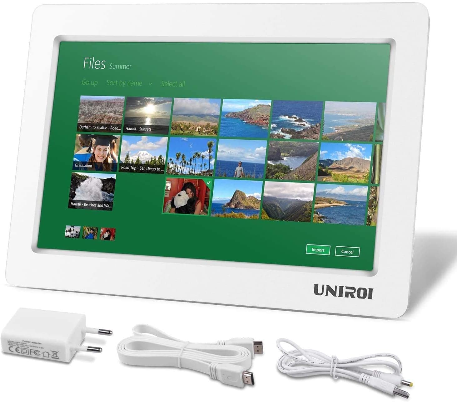 UNIROI 10.1 inch HDMI Monitor 1024 x 600 HD LCD Screen with Ultra-Slim Shell for Raspberry Pi 3 2 Model B+ 3B 2B B+ A+ A (10.1 inch Raspberry Pi Screen)