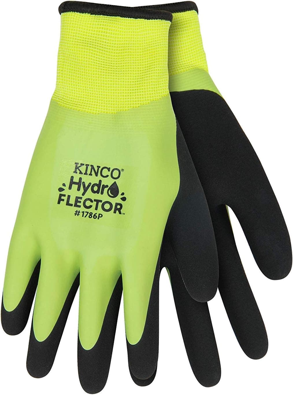 Kinco HydroFlector Waterproof Double Thermal Knit Shell & Double-Coated Latex Glove, X-Large, 6 Pair