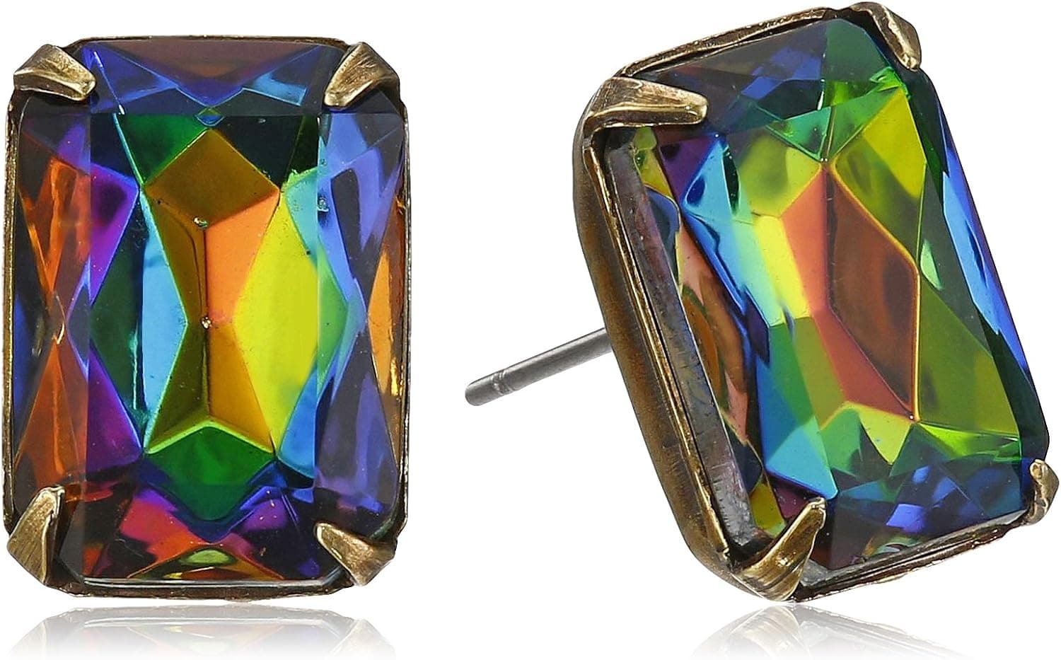 Sorrelli Petite Emerald Cut Post Stud Earrings