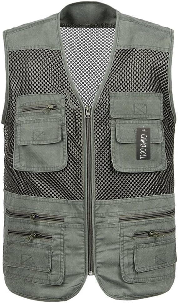 Camo Coll Men's Mesh Fly Fishing Vest