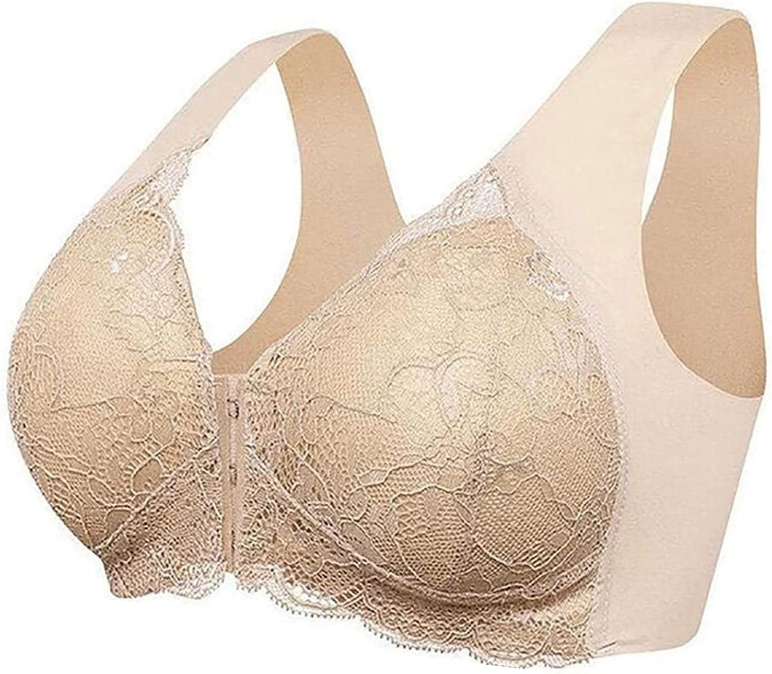 Bra 5d Shaping Push Up Seamless Front Closure Bra Women Soft Front Lace Bras Women's Womens Sport Bras