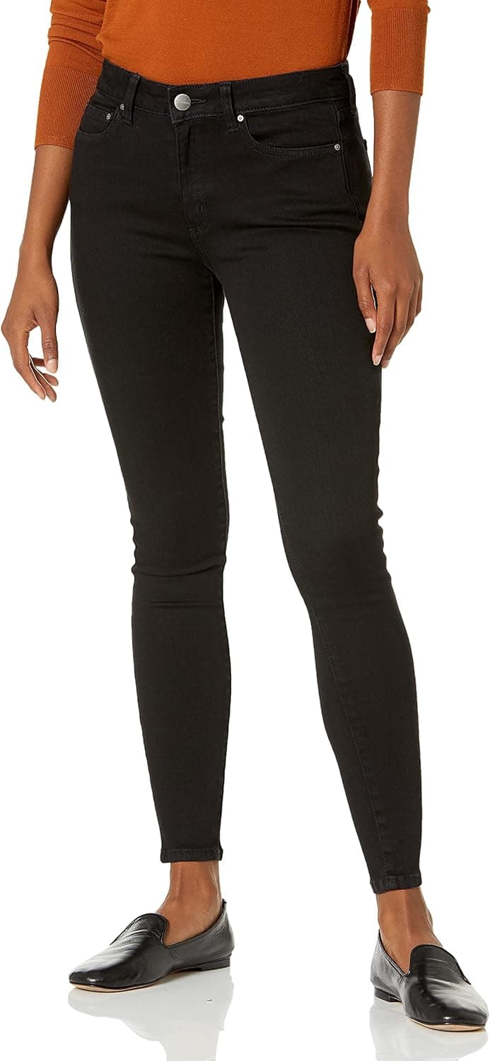Daily Ritual Women's Denim Skinny-Fit Mid-Rise Jean