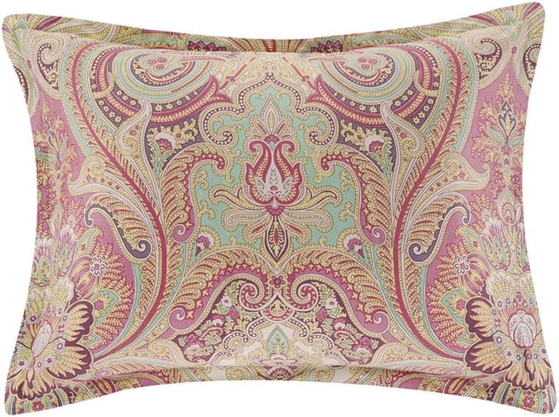 Echo Guinevere Mini Duvet Cover Set, Full/Queen, Coral/Sea Foam
