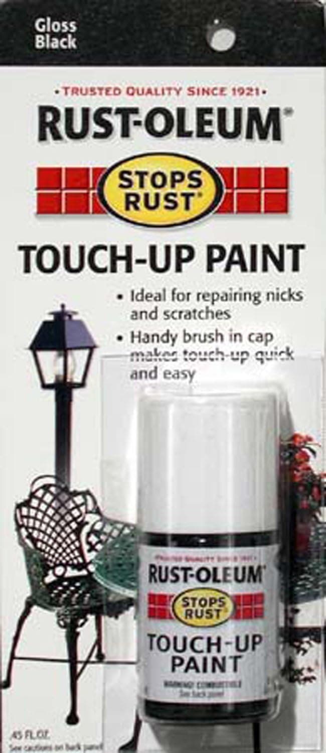 Rust-Oleum 215057 Stops Rust Touch Up Paint, 0.45 oz, Gloss Black