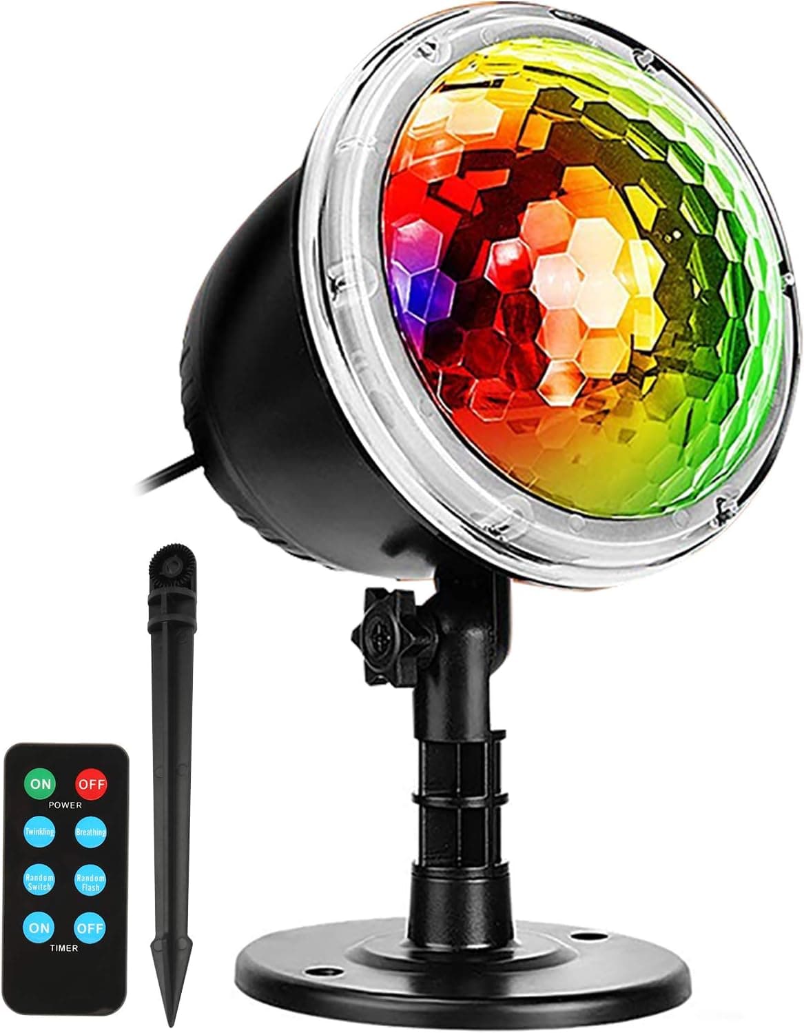 LED Light Projector,Sanwsmo Christmas Projector Light,Falling Projector Lamp Dynamic Snow Effect Spotlight for Garden Ballroom,Party,Halloween,Holiday Landscape Decorative