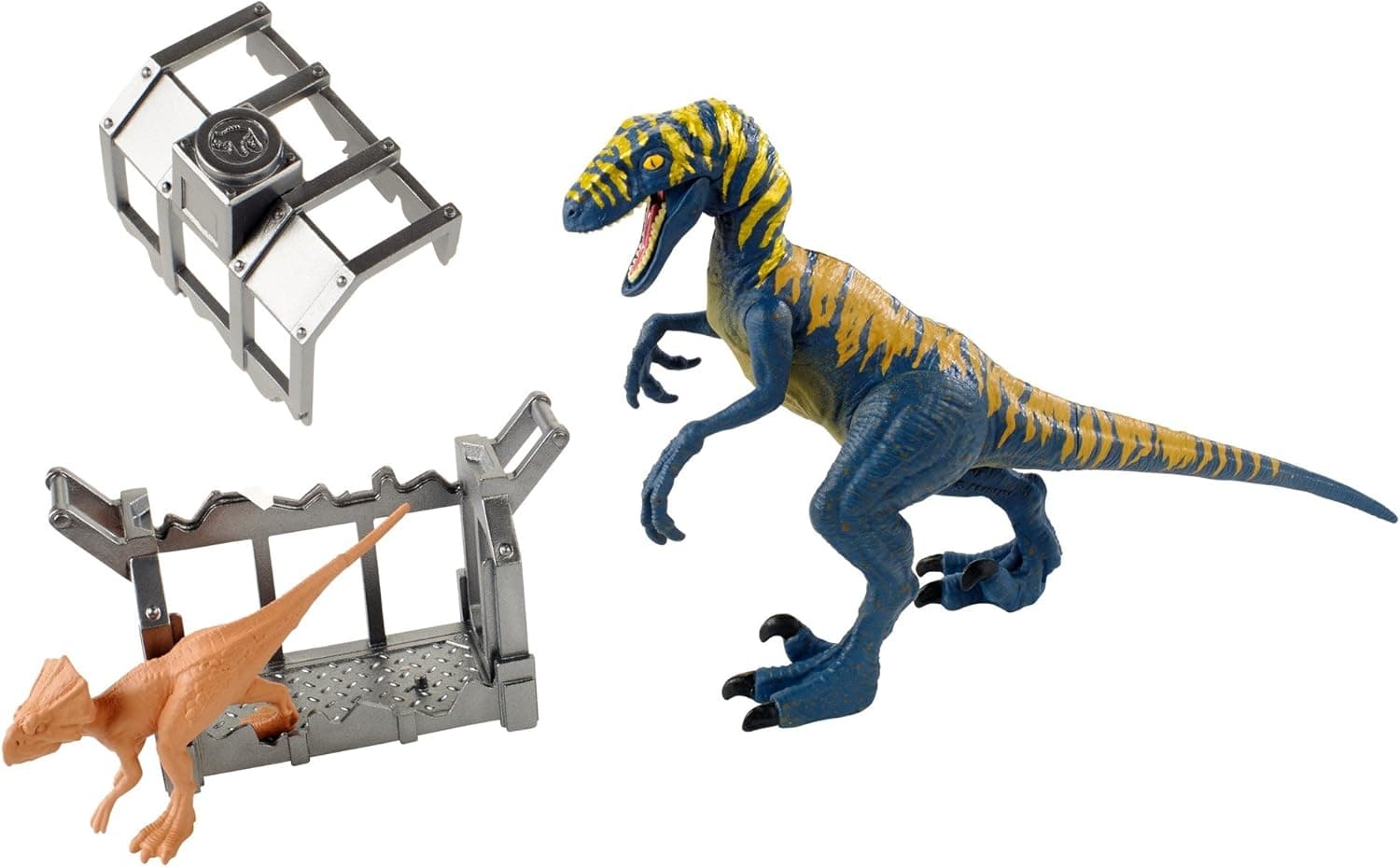 Jurassic World Destruct-A-SAURS Velociraptor & Microceratus