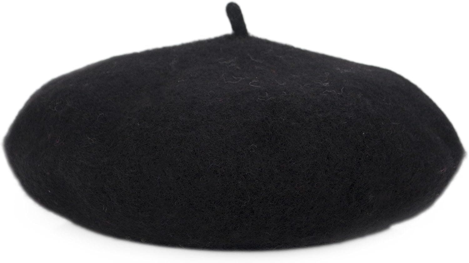 Opromo Classic Kids' Wool French Warm Beret Girl's Artist Hat, 9.5 inches Diameter