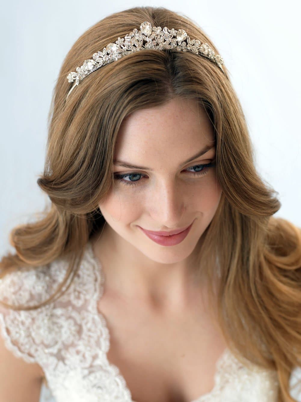USABride Swarovski Crystal & Rhinestone Bridal Tiara Crown for Weddings 3008