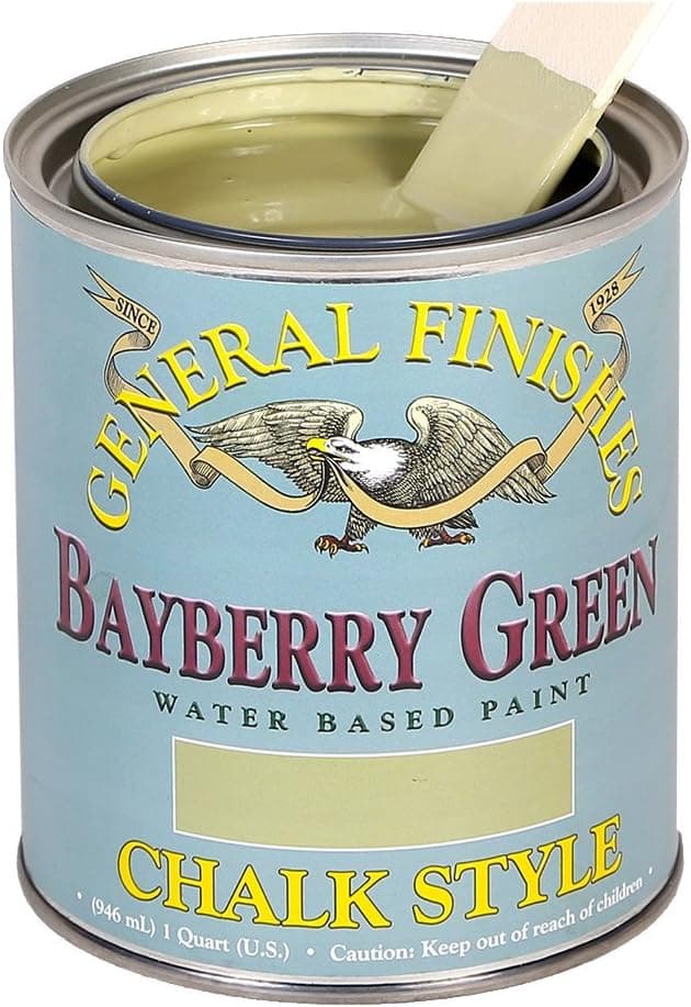 General Finishes MBGQ Chalk Style Paint, 1 quart, Bayberry Green
