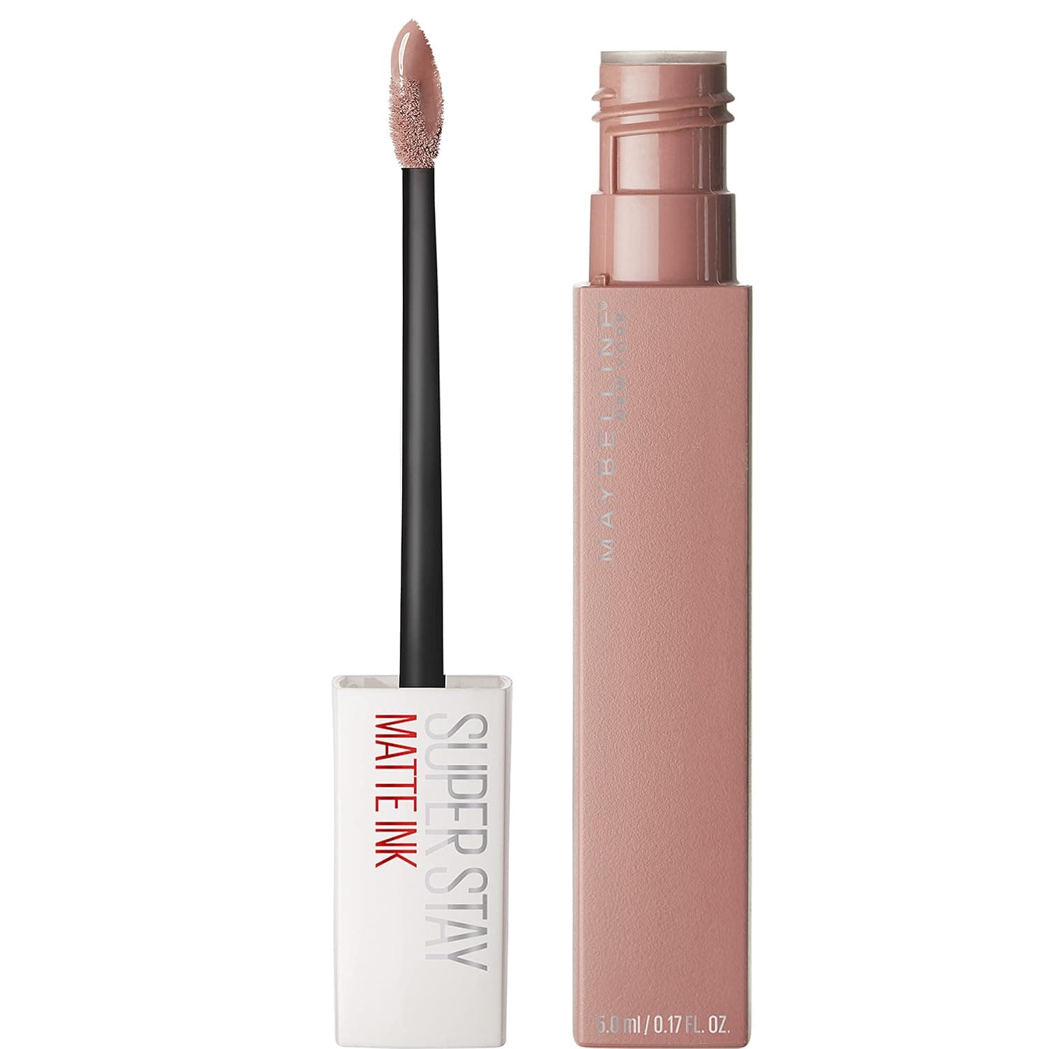 Maybelline New York Super Stay Matte Ink Liquid Lipstick Makeup, Long Lasting High Impact Color, Up to 16H Wear, Loyalist, Light Pink Beige, 1 Count
