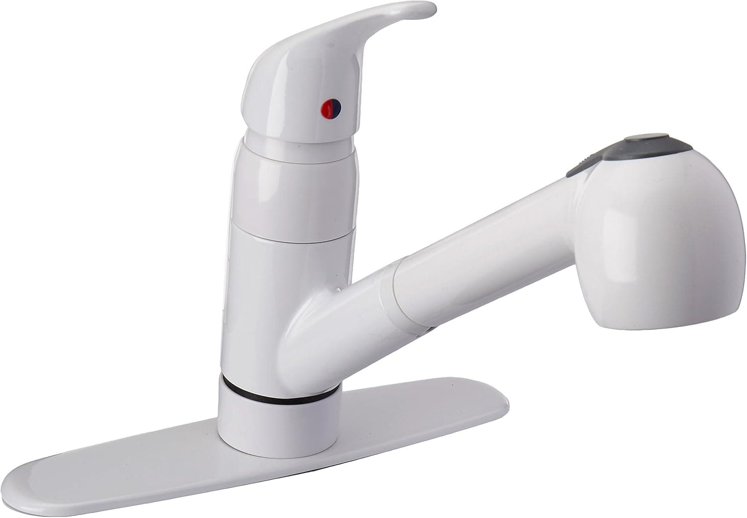 Pfister G13310WW Pfirst Series 1-Handle Pull-Out Kitchen Faucet in White, Water-Efficient Model