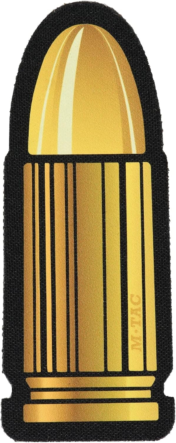 M-Tac 9x19 Tactical Morale Patch - Hook Fasteners Army Combat Patch (Black)