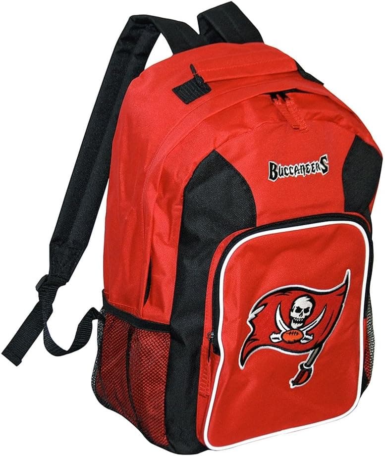 Concept One NFL Tampa Bay Buccaneers Southpaw Backpack, Red