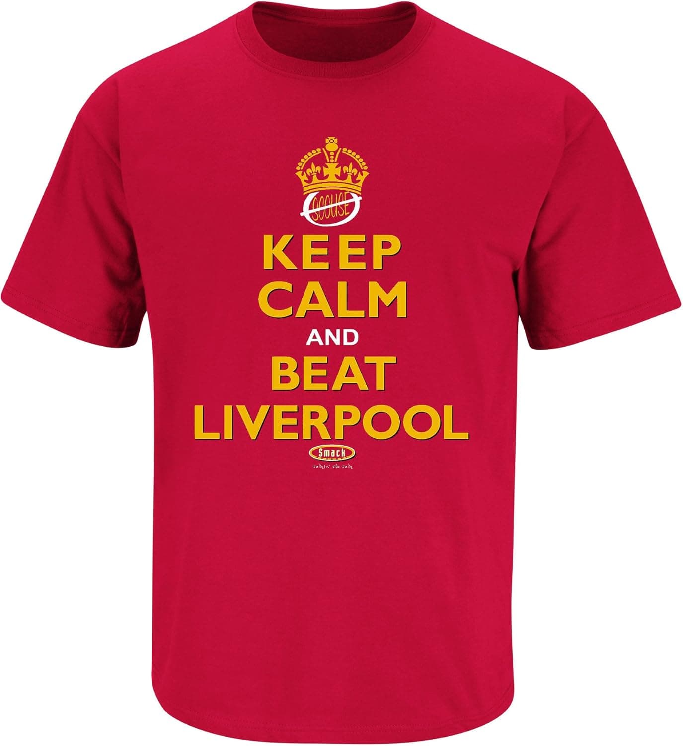 Manchester United Fans. Keep Calm and Beat Liverpool Red T Shirt (Sm-5X) (XX-Large)