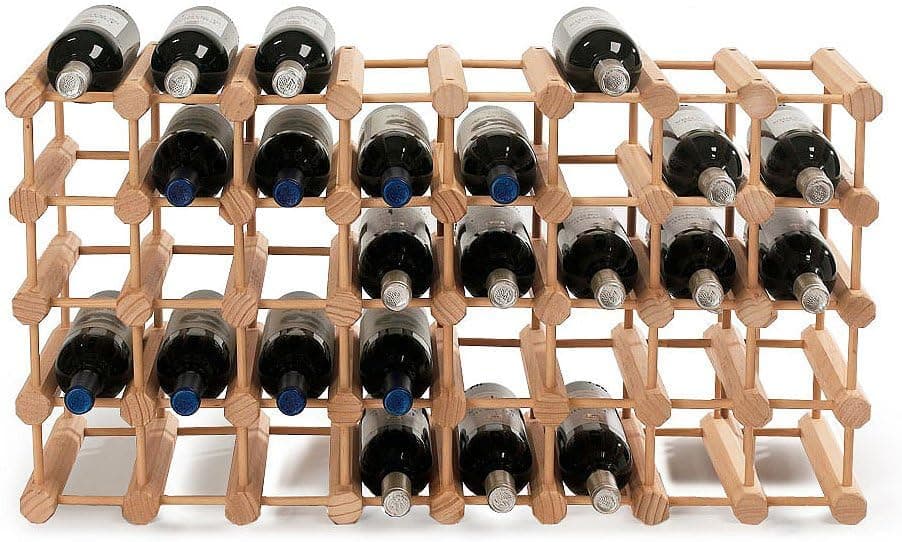 Modular 40 Bottle Wine Rack -Natural