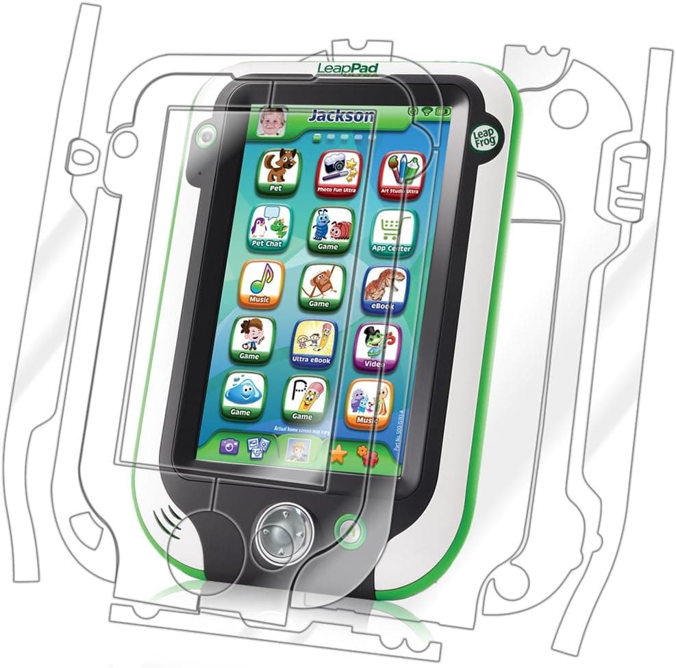 IQ Shield Full Body Skin Compatible with Leapfrog LeapPad Ultra 7 inch + LiQuidSkin Clear (Full Coverage) Screen Protector HD and Anti-Bubble Film