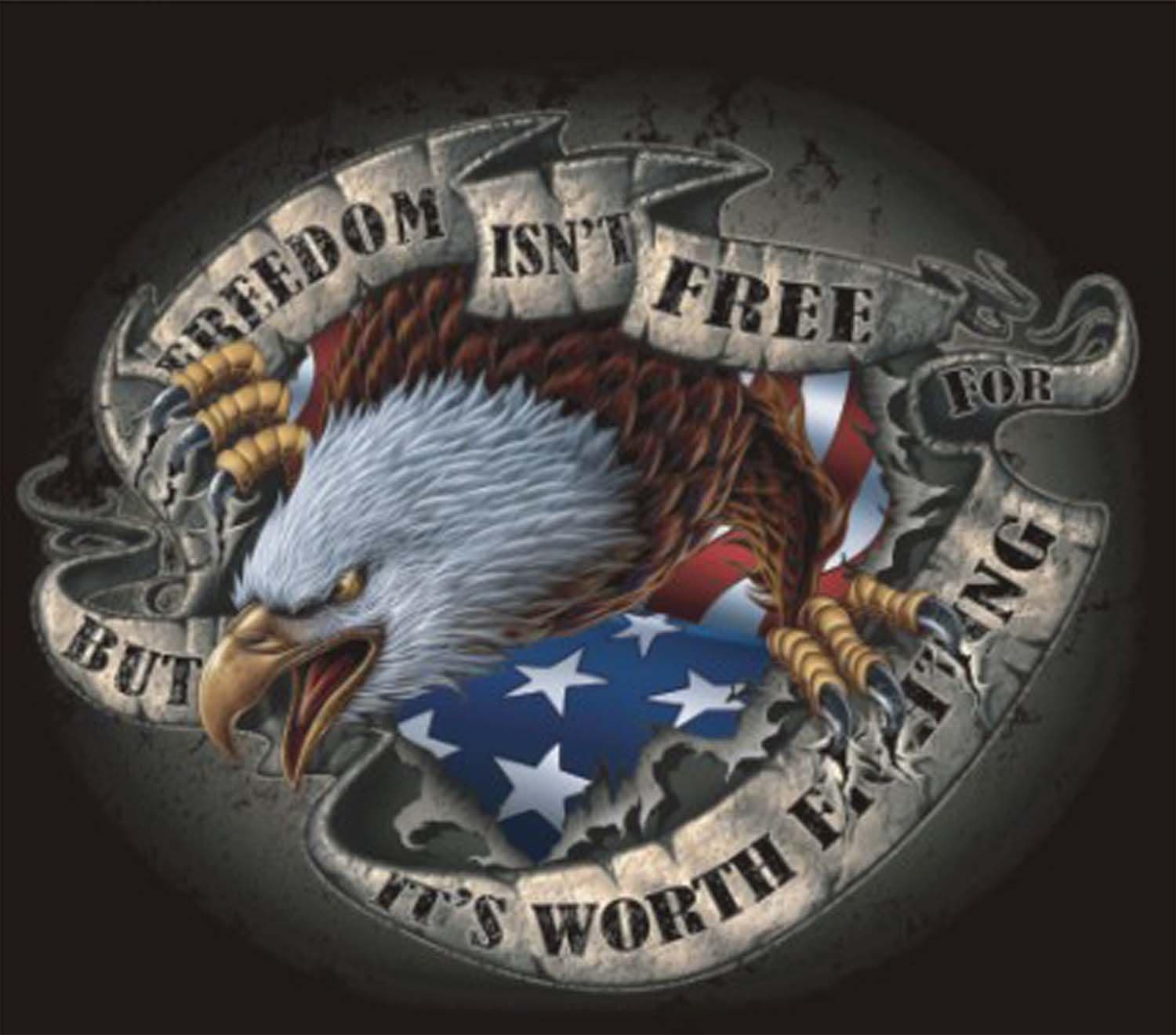 Pilot Automotive LT-00137 Freedom Patriotic Graphic Lethal Threat Decal
