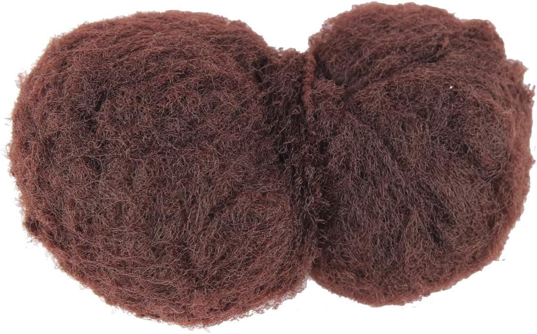 Riyang Pack of 20PCS Women's Bun Hair Nets Elastic Edge Invisible Stretchy Mesh 20" Dark Brown