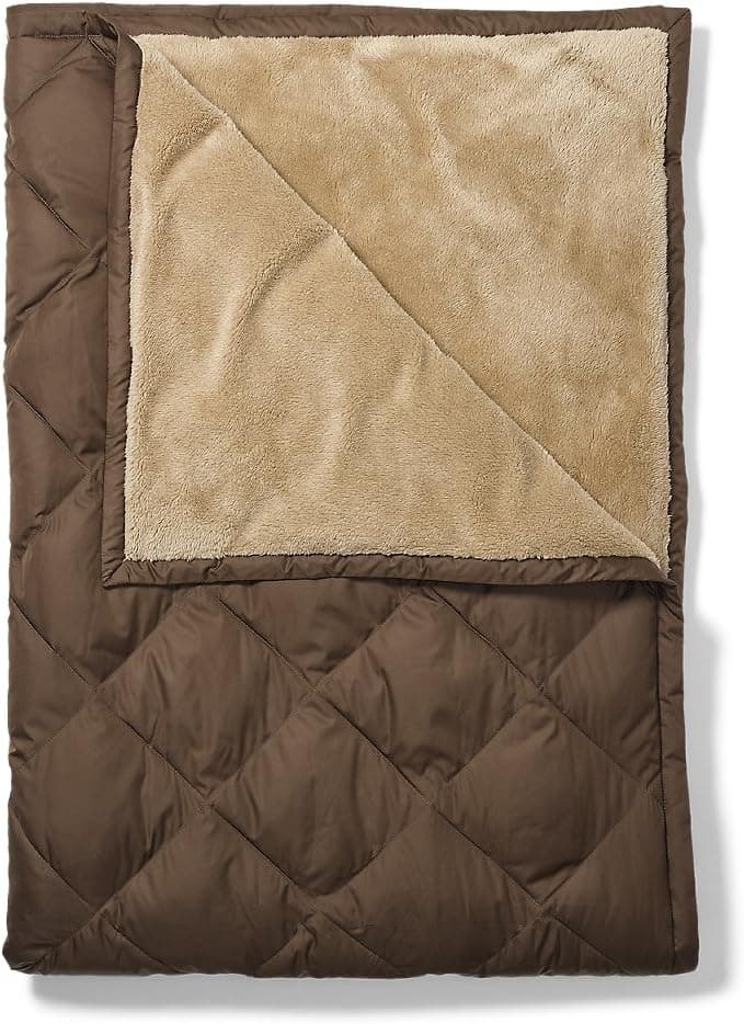 Eddie Bauer Oversized Down Throw, Brown Regular ONESZE